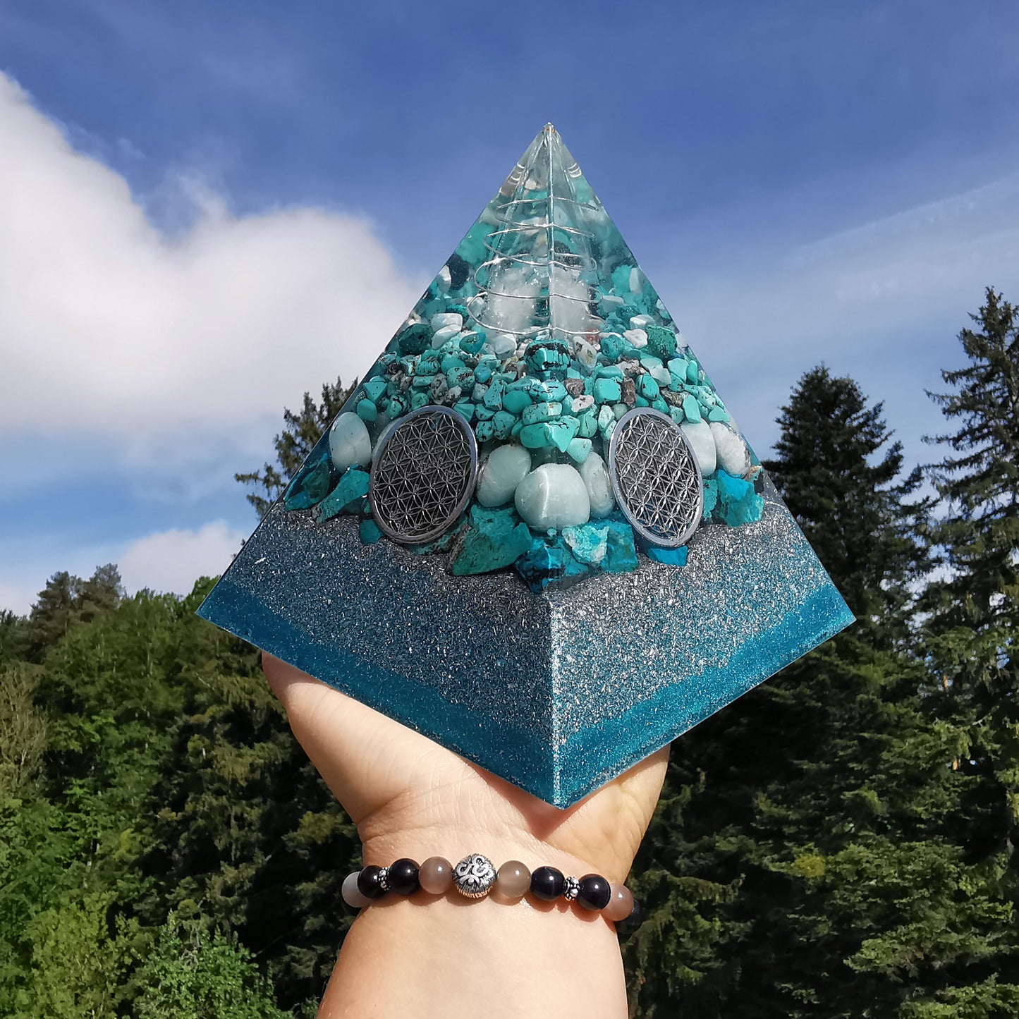 Orgone Pyramide EMOTIONALE HEILUNG 15cm