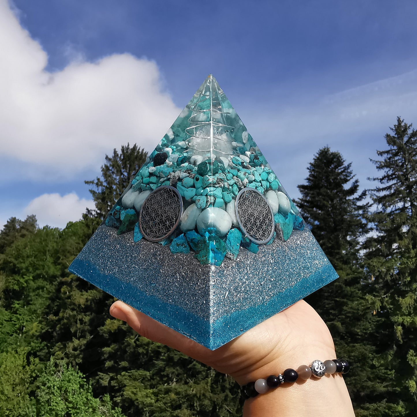 Orgone Pyramide EMOTIONALE HEILUNG 15cm