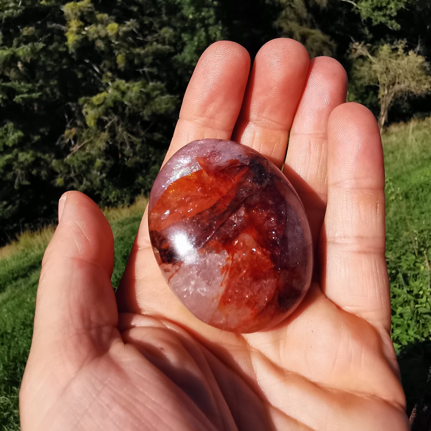 Red Healer Bergkristall Handschmeichler (4) 92g