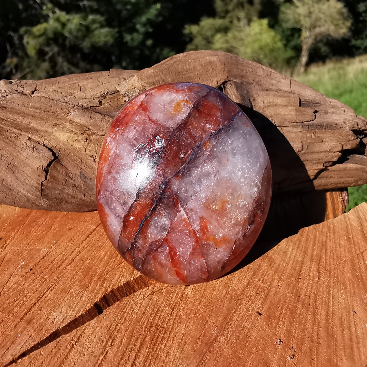 Red Healer Bergkristall Handschmeichler (3) 120g