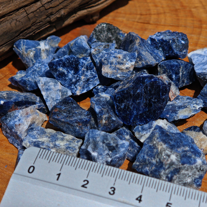 Sodalith Rohsteine Wassersteine 100g