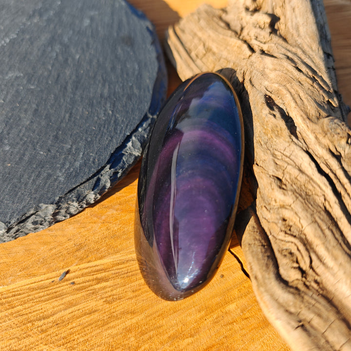 Regenbogen Obsidian (Integrität - Zufriedenheit) Handschmeichler L (2)