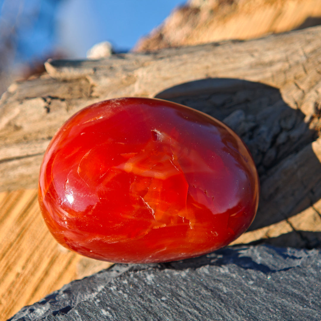 Karneol (Tatkraft) Handschmeichler (5)