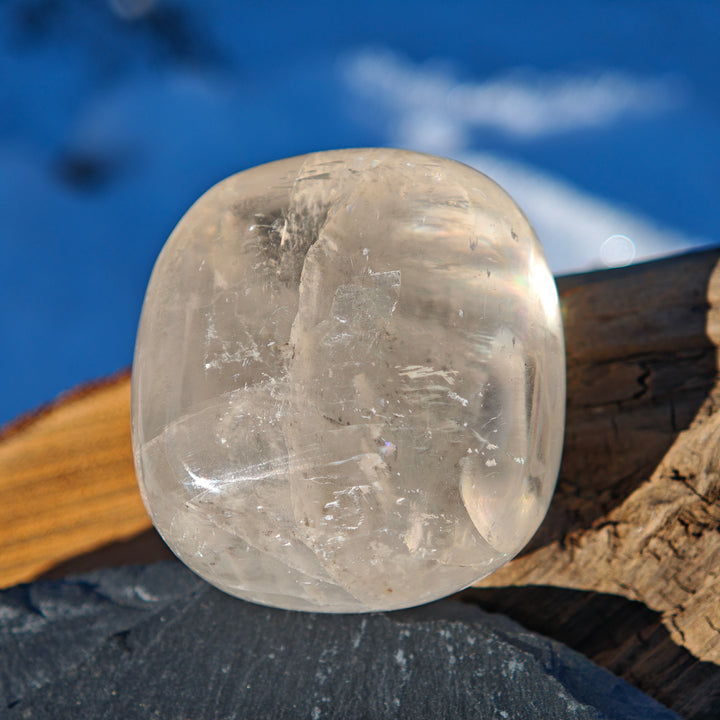 Calcit klar (Entwicklung-Geistesklarheit) Handschmeichler 7 zur Auswahl