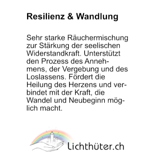 Lichtchrüter zum Räuchern - RESILIENZ & WANDLUNG 20g