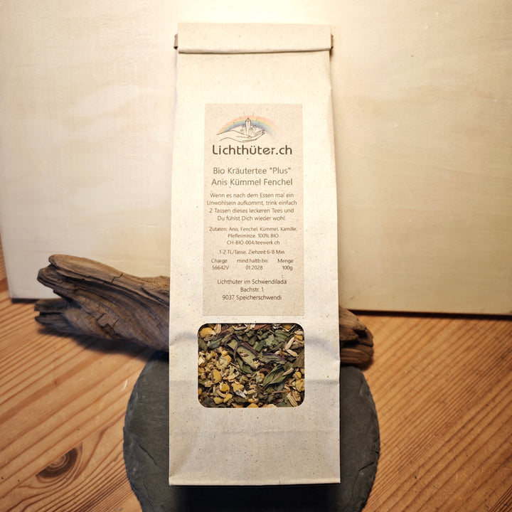 Kräutertee "Plus" - Anis Fenchel Kümmel Kamille BIO 100g