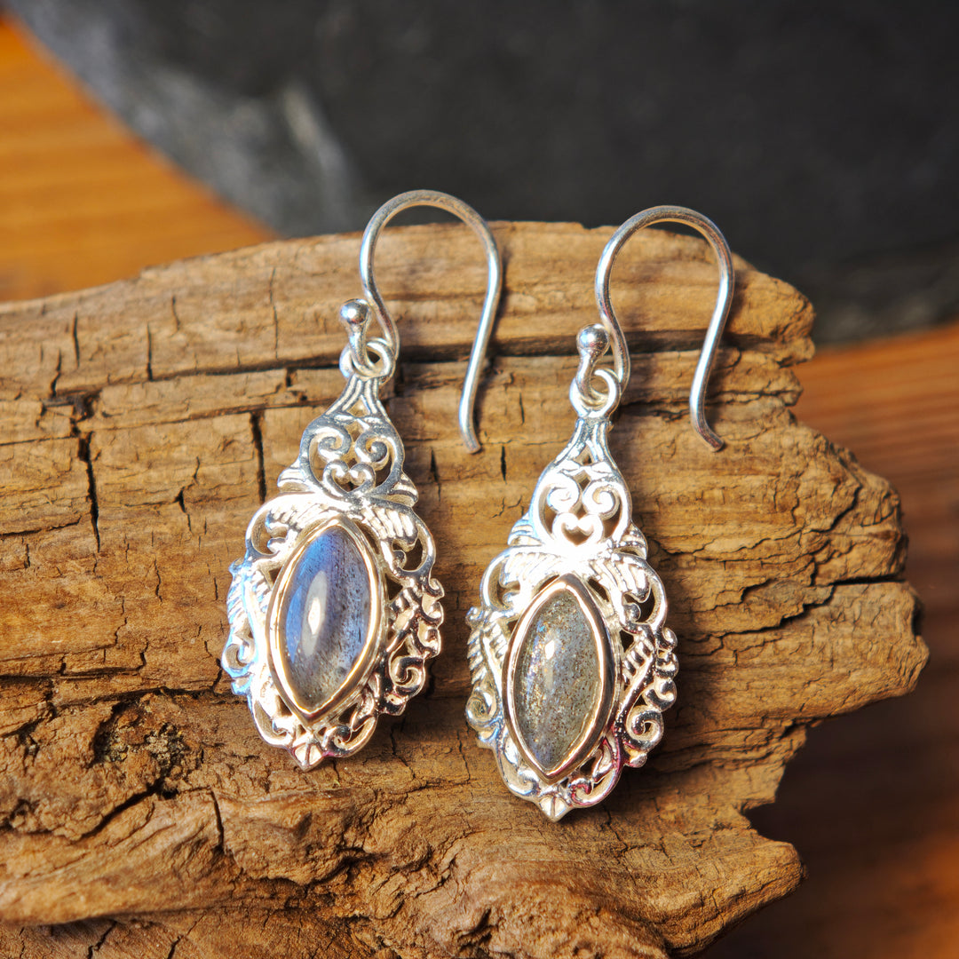 Labradorit Ohrhänger Caladwen Silber 925