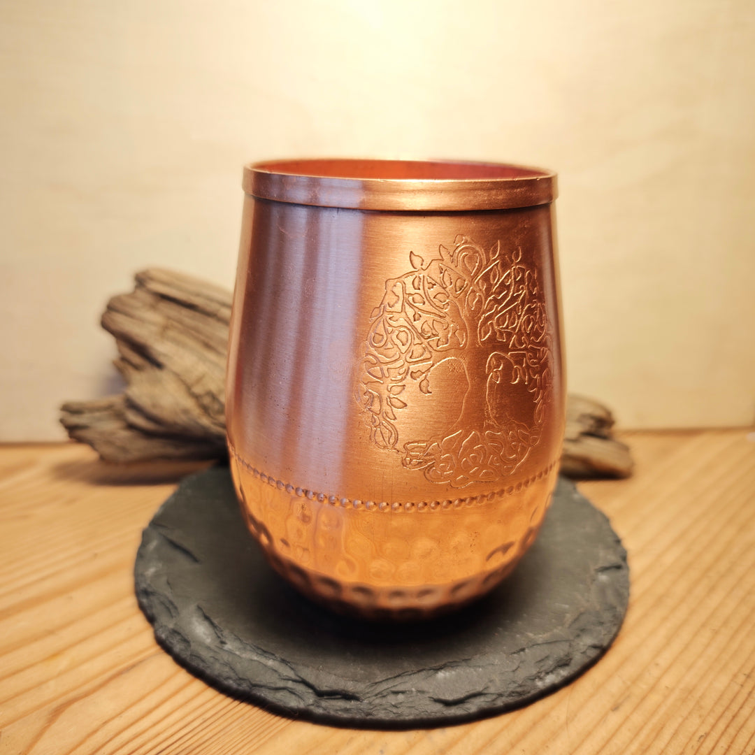 Kupfer Trinkbecher "Baum des Lebens" 4.5dl