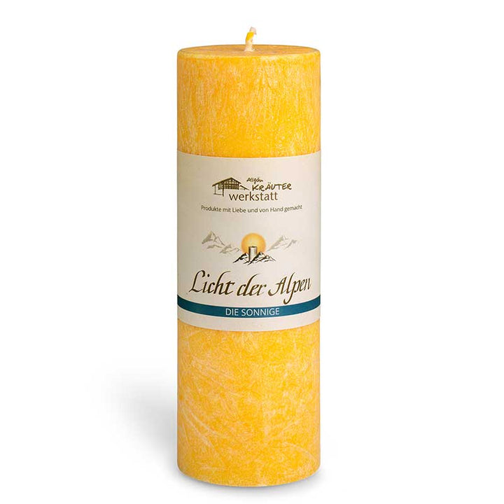 Die Sonnige - Licht der Alpen - Allgäuer Heilkräuter Duftkerze