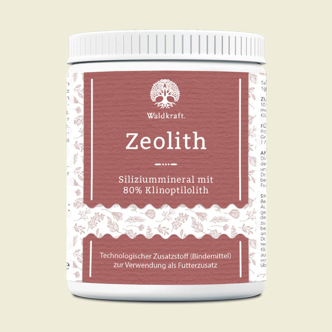 Zeolith Pulver - Naturmineral mit 80% Klinoptilolith ab 240g Hunde & Katzen - 650g Pferde