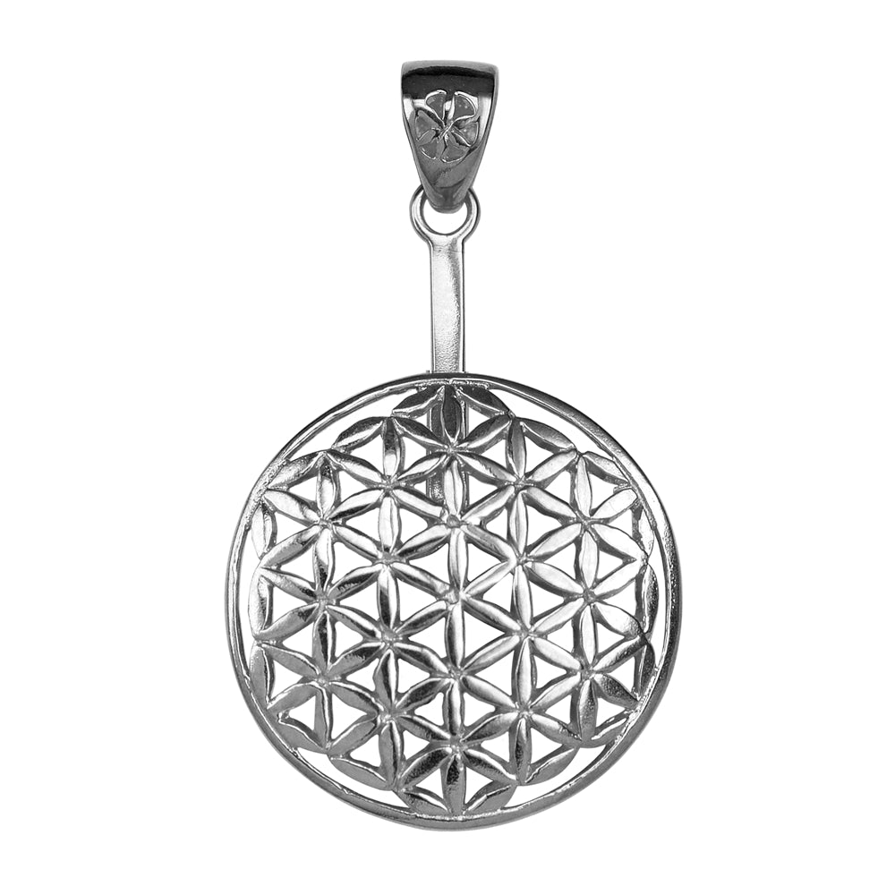 Donut holder Flower of Life S925 Silver & Gold Plated 40mm