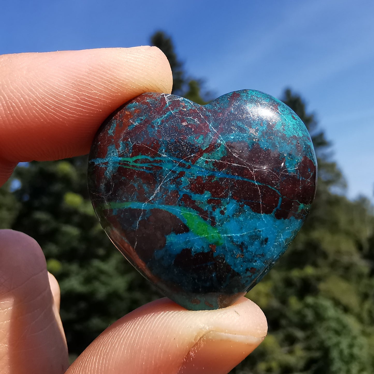 Snowflake Obsidian Heart 1