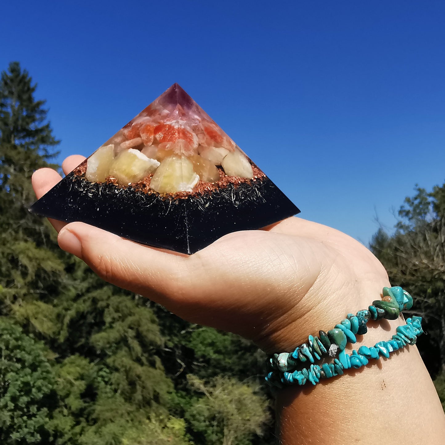 Orgone Cheops Pyramide FREE ENERGY 10cm
