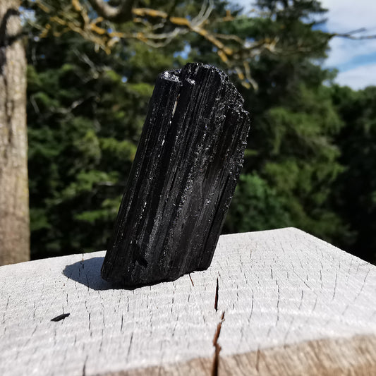 Black tourmaline rough stone Brazil (1)