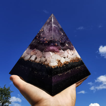 Orgone Pyramide TRANSFORMATION & BEFREIUNG 15cm