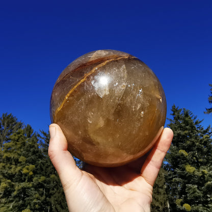 Septarie (dragon stone) sphere