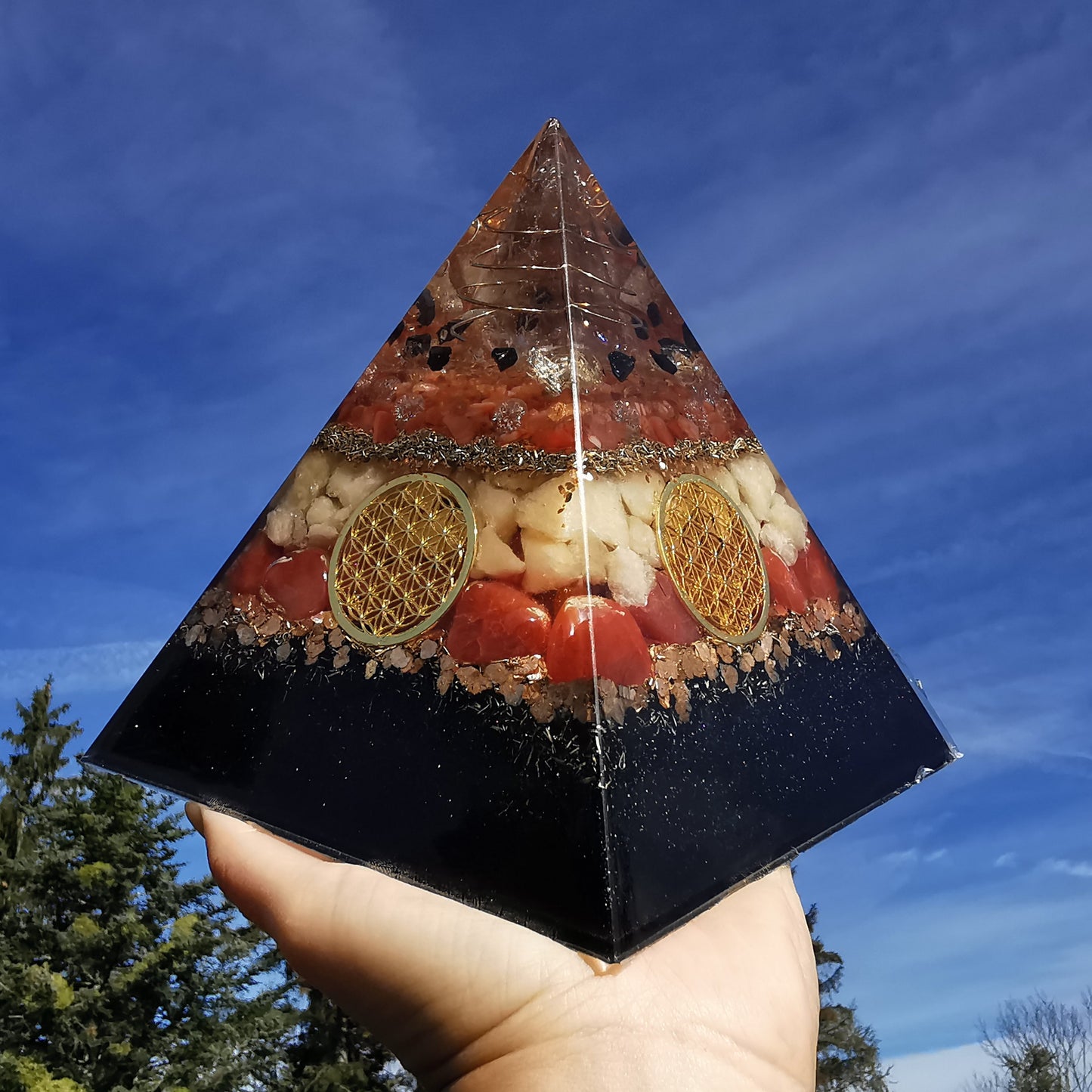 Orgone Pyramide LICHTHÜTER 15cm
