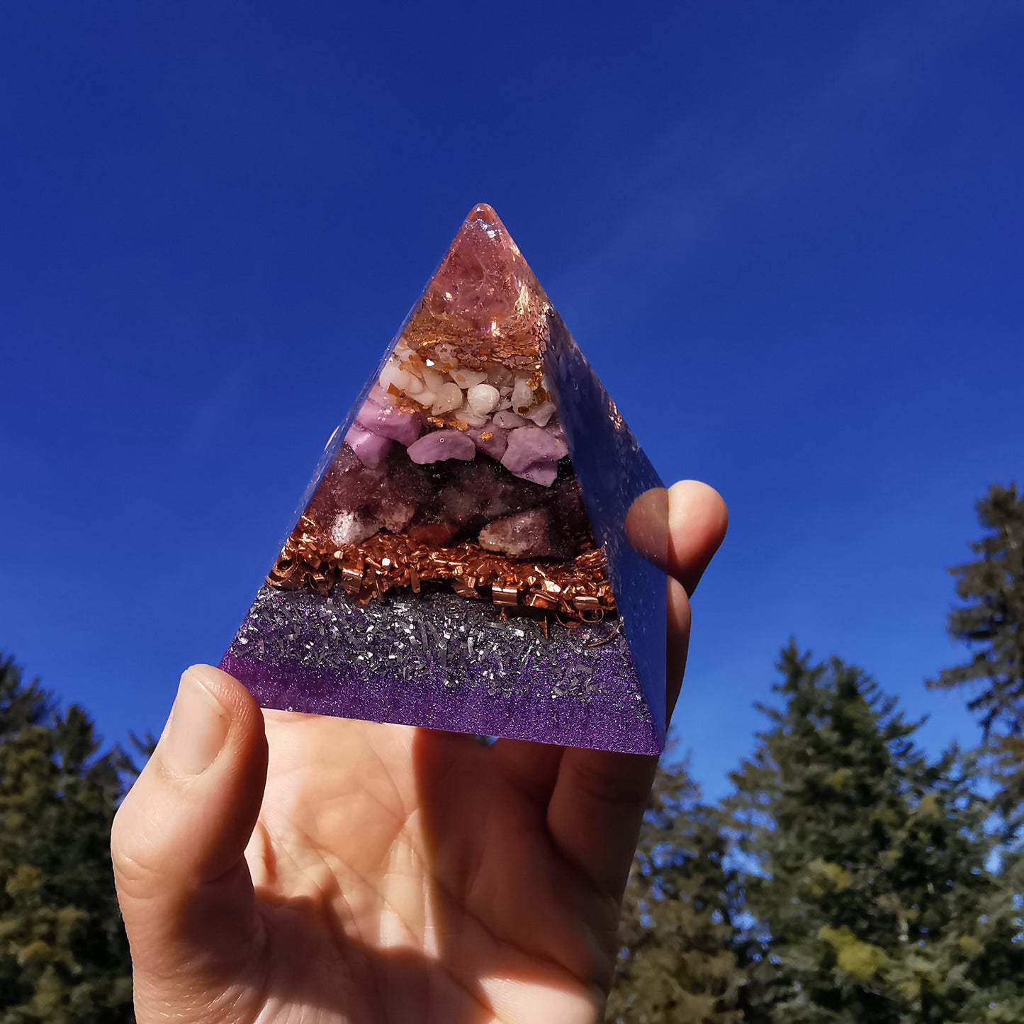Orgone Pyramide HERZKRAFT 7cm